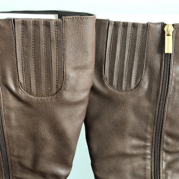 The Arizona Wide Calf Chocolate Riding Boot Sz 11W - Picture 5 of 6